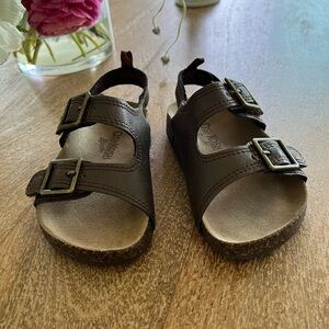 OshKosh Brown Leather Kids Sandals